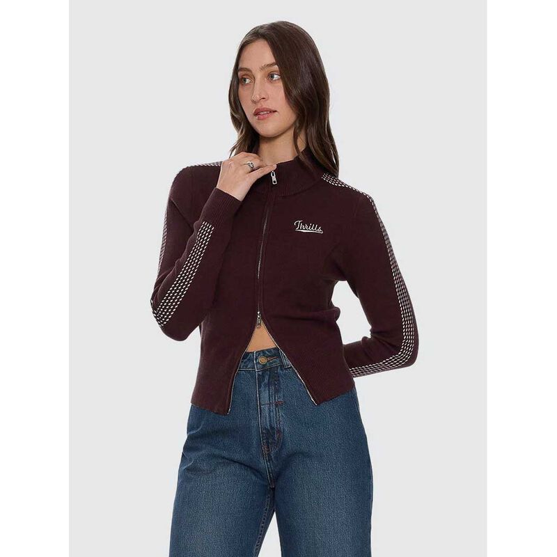 Thrills Final Call Zip Knit Sweater image number 1